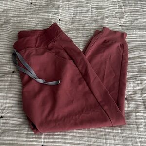Figs Mauve Burgundy Jogger Pants